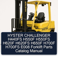 Hyster Challenger H440FS H550F H550FS H620F H620FS H650F H700F H700FS E008 Forklift Parts Catalog PDF