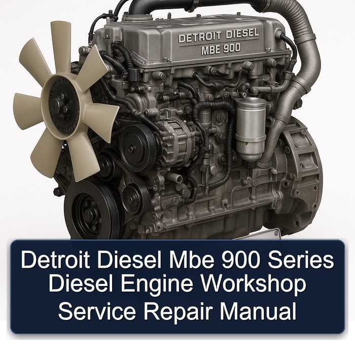 Detroit Diesel MBE 900 Series Engine Service Repair Workshop Manual PDF