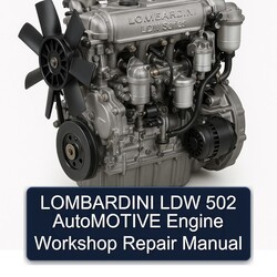 Lombardini LDW Series 502 Automotive Engine Service Repair Workshop Manual PDF