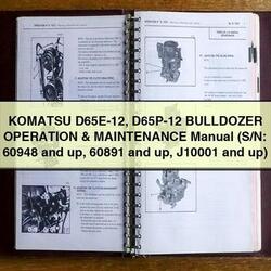 Komatsu D65E-12 D65P-12 Bulldozer Operation (s/n: 60948 Up 60891 J10001 Up) Service Repair Workshop Manual PDF