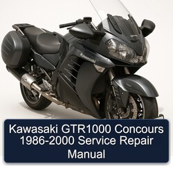 1986-2000 Kawasaki GTR Series GTR1000 Concours Service Repair Workshop Manual PDF