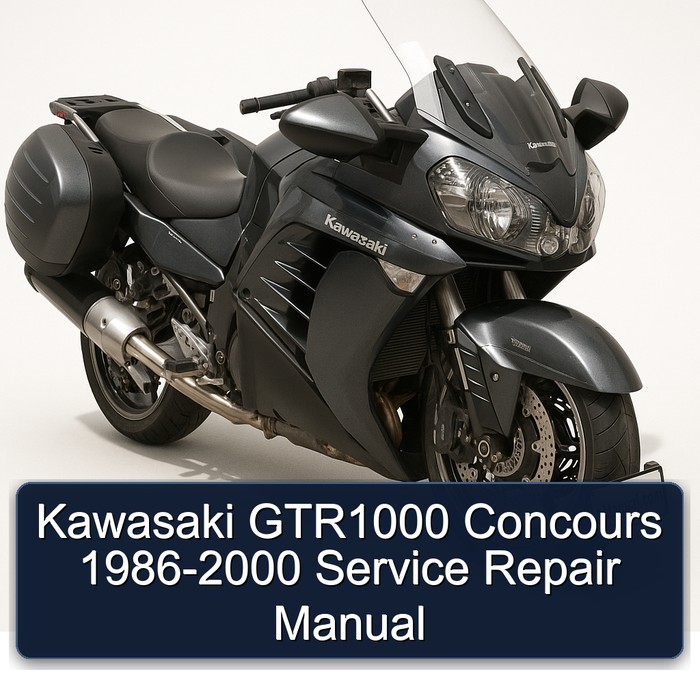 1986-2000 Kawasaki GTR Series GTR1000 Concours Service Repair Workshop Manual PDF