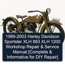 1989-2003 Harley Davidson Sportster Xlh 883 1200 [ Informative DIY ] Service Repair Workshop Manual PDF