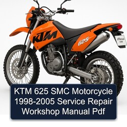 1998-2005 KTM 625 SMC Motorcycle Service Repair Workshop Manual PDF