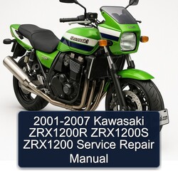 2001-2007 Kawasaki ZRX Models ZRX1200R ZRX1200S ZRX1200 Service Repair Workshop Manual PDF