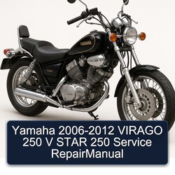 2006-2012 Yamaha Virago 250 V Star Repairmanual Service Repair Workshop Manual PDF
