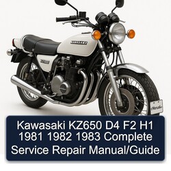 1981-1983 Kawasaki KZ Series KZ650 D4 F2 H1 / Service Repair Workshop Manual PDF