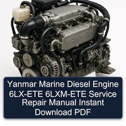 Manual de Servicio y Reparación Yanmar 6LX-ETE / 6LXM-ETE (Descarga Instantánea PDF)