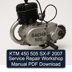 2007 KTM 450 505 SX-F Service Repair Workshop Manual PDF