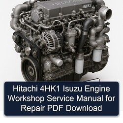 Hitachi 4hk1 Isuzu Engine Service Repair Workshop Manual PDF