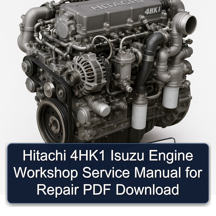 Hitachi 4hk1 Isuzu Engine Service Repair Workshop Manual PDF
