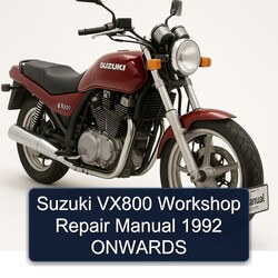 1992 Suzuki VX800 Onwards Service Repair Workshop Manual PDF