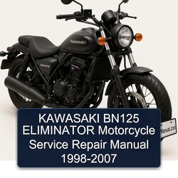 1998-2007 Kawasaki Eliminator BN125 Motorcycle Service Repair Workshop Manual PDF