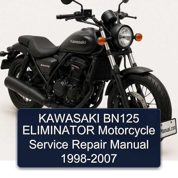 1998-2007 Kawasaki Eliminator BN125 Motorcycle Service Repair Workshop Manual PDF