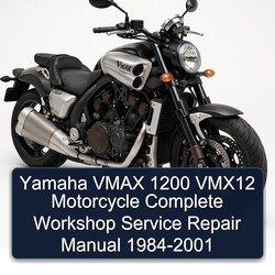 1984-2001 Yamaha Vmax 1200 VMX12 Motorcycle Service Repair Workshop Manual PDF