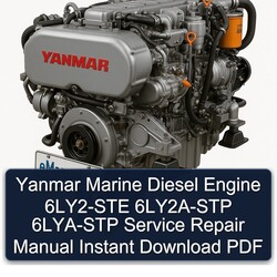 Yanmar Marine Diesel Engine 6LY2-STE 6LY2A-STP 6LYA-STP Service Repair Workshop Manual PDF