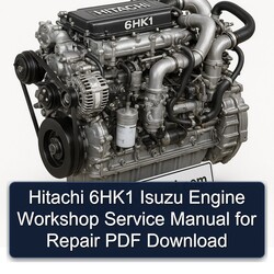Hitachi 6hk1 Isuzu Engine Service Repair Workshop Manual PDF