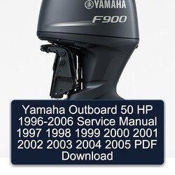 1996-2006 Yamaha Outboard 50 HP Service Repair Workshop Manual PDF