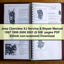 1997-2001 Jeep Cherokee XJ (8 500 Pages 234MB Non-scanned) Service Repair Workshop Manual PDF