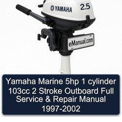 1997-2002 Yamaha Marine 5HP 1 Cylinder 103CC 2 Stroke Outboard Service Repair Workshop Manual PDF