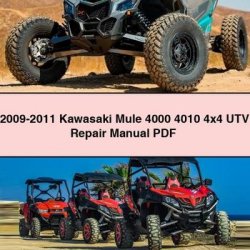 2009-2011 Kawasaki Mule 4000 4010 4x4 UTV Service Repair Workshop Manual PDF