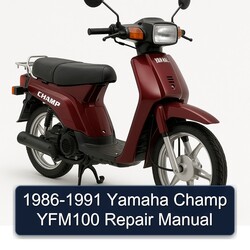 1986-1991 Yamaha Champ YFM100 Service Repair Workshop Manual PDF