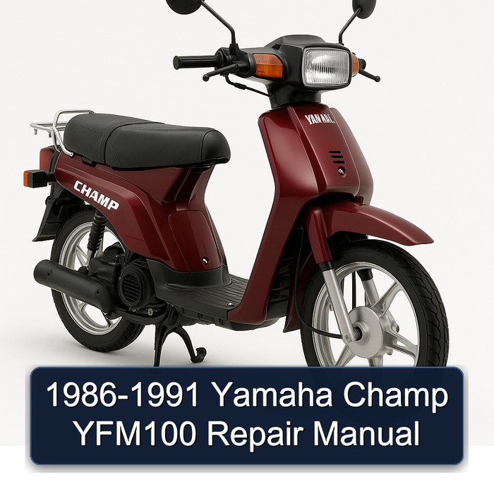 1986-1991 Yamaha Champ YFM100 Service Repair Workshop Manual PDF
