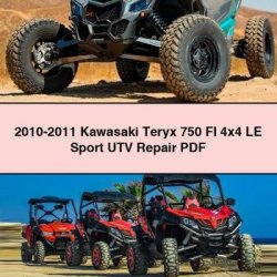 2010-2011 Kawasaki Teryx 750 FI 4x4 LE Sport UTV Service Repair Workshop Manual PDF