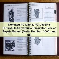 Komatsu Pc1250-8 Pc1250sp-8 Pc1250lc-8 Hydraulic Excavator (serial Number: 30001 Up) Service Repair Workshop Manual PDF