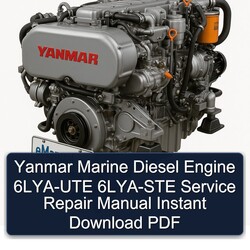 Yanmar Marine Diesel Engine 6LYA-UTE 6LYA-STE Service Repair Workshop Manual PDF