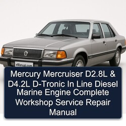 Mercury Mercruiser D2.8l D4.2l D-tronic Line Diesel Marine Engine Service Repair Workshop Manual PDF