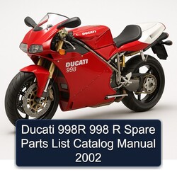 2002 Ducati 998 998R R Spare Catalog Parts PDF
