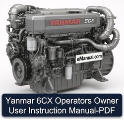 Yanmar 6CX Operators Owner User Instruction Service Repair Workshop Manual PDF