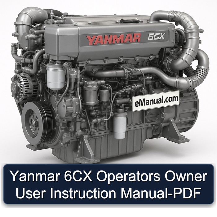Yanmar 6CX Operators Owner User Instruction Service Repair Workshop Manual PDF