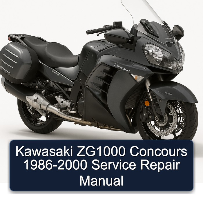 1986-2000 Kawasaki Concours Models ZG1000 Service Repair Workshop Manual PDF
