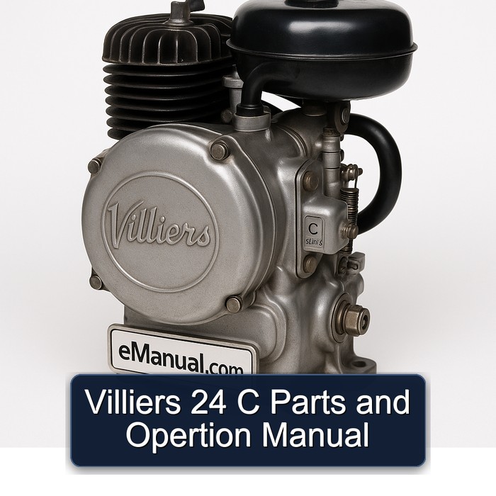 Villiers C Series 24 Parts Opertion Service Repair Workshop Manual PDF
