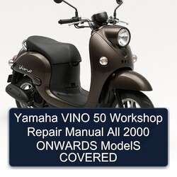 2000 Yamaha Vino 50 All Onwards Models Covered Service Repair Workshop Manual PDF
