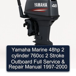 1997-2000 Yamaha Marine 48HP 2 Cylinder 760CC Stroke Outboard Service Repair Workshop Manual PDF