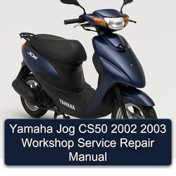 2002-2003 Yamaha Jog CS50 Service Repair Workshop Manual PDF