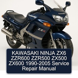 1990-2005 Kawasaki Ninja ZX6 ZZR600 ZZR500 ZX500 ZX600 Service Repair Workshop Manual PDF