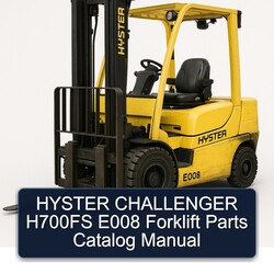 Hyster Challenger H700FS E008 Forklift Parts Catalog PDF