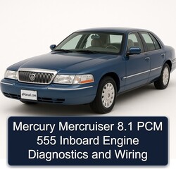 Mercury Mercruiser 8.1 PCM 555 Inboard Engine Diagnostics Electrical Wiring Diagrams PDF