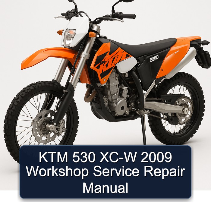 2009 KTM 530 XC-W Service Repair Workshop Manual PDF