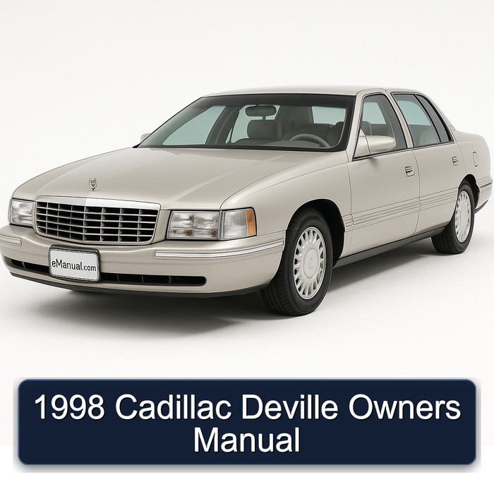 1998 Cadillac Deville Owners Owner's Manual PDF