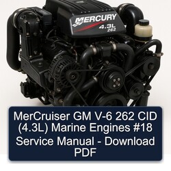 Inboard Engines GM Mercruiser V-6 262 CID (4.3l) Marine 18 Service Repair Workshop Manual PDF