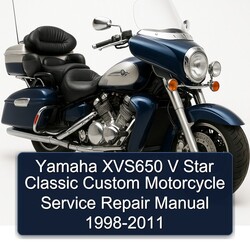 1998-2011 Aprilia Classic Yamaha XVS650 V Star Custom Motorcycle Service Repair Workshop Manual PDF