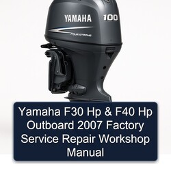 2007 Yamaha F30 Hp F40 Outboard Service Repair Workshop Manual PDF