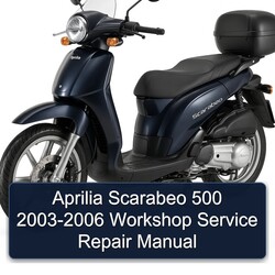 2003-2006 Aprilia Scarabeo Service Repair Workshop Manual PDF
