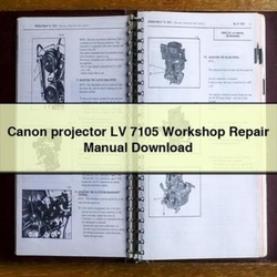 Canon Projector LV 7105 Service Repair Workshop Manual PDF