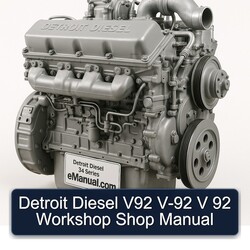 Detroit Diesel 92 Series V92 V-92 V Shop Service Repair Workshop Manual PDF